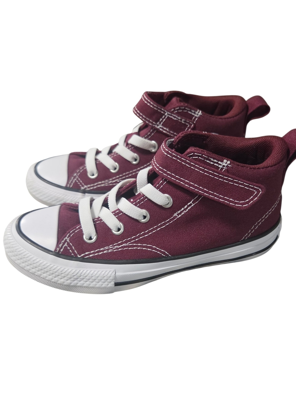 Converse Malden street kids High-Top Canvas Sneakers Burgundy Maroon 13 youth
